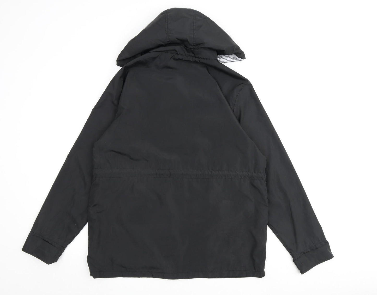 Beedee Womens Black Rain Coat Coat Size M Zip