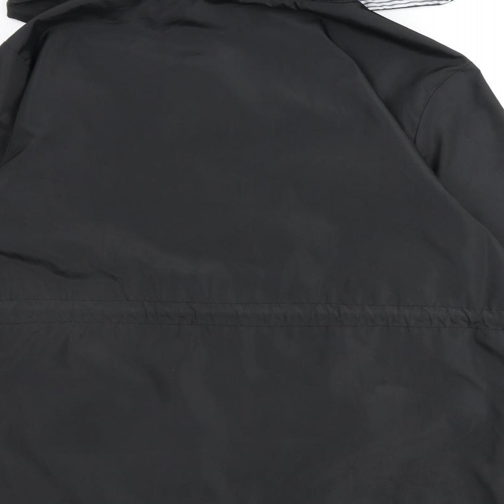 Beedee Womens Black Rain Coat Coat Size M Zip