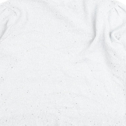 Dorothy Perkins Womens Grey Round Neck Acrylic Pullover Jumper Size 12