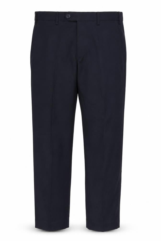 Marks & Spencer Mens Blue Polyester Trousers Size 32 in L29 in Regular Zip