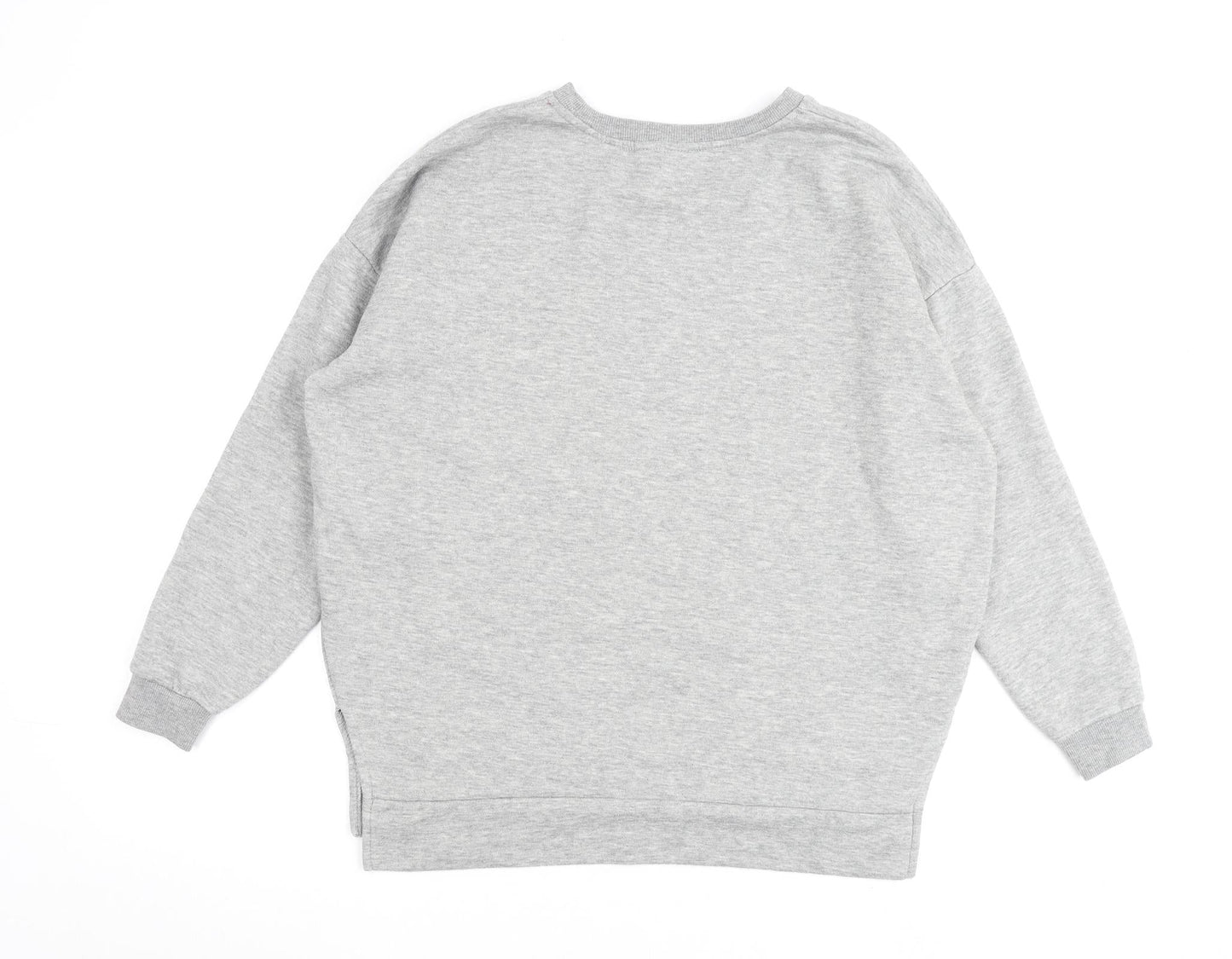 Disney Womens Grey Cotton Pullover Sweatshirt Size 10 Pullover