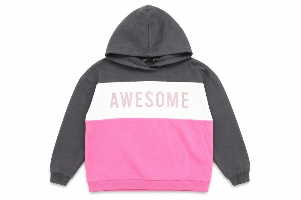 H&M Girls Multicoloured Cotton Pullover Hoodie Size 9-10 Years Pullover