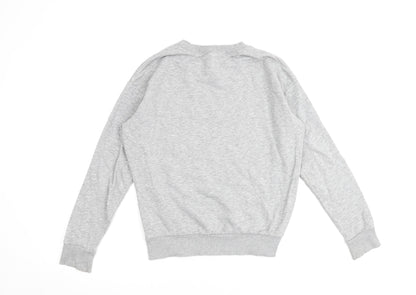 H&M Womens Grey Cotton Pullover Sweatshirt Size XS Pullover