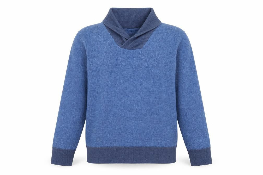 Arturo Calle Womens Blue V-Neck Acrylic Henley Jumper Size S