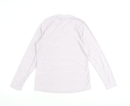 K.WAY Womens Pink V-Neck Polyester Pullover Jumper Size S
