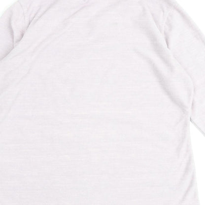 K.WAY Womens Pink V-Neck Polyester Pullover Jumper Size S