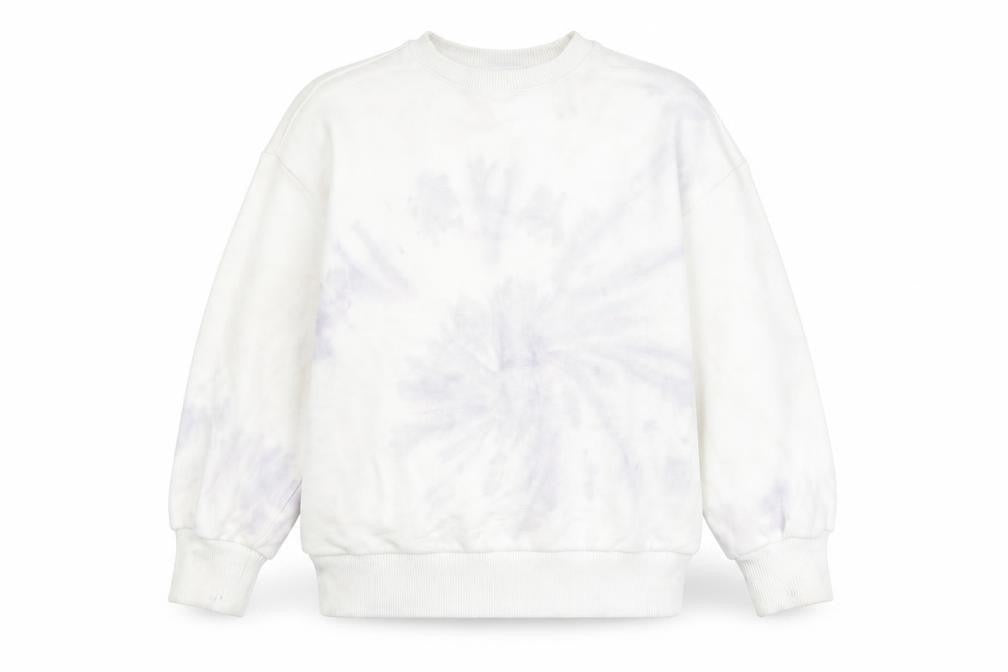 Zara Girls White 100% Cotton Pullover Sweatshirt Size 7 Years Pullover