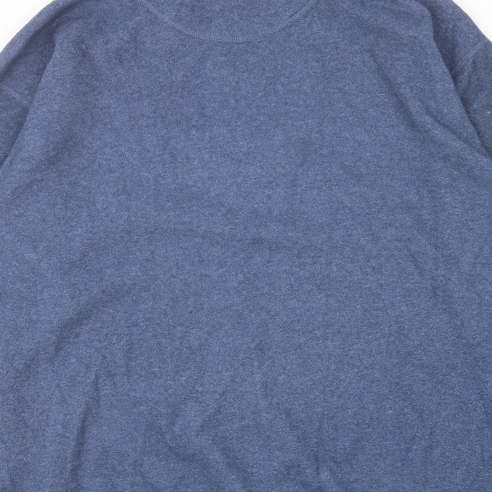 Authentic Sport Womens Blue Polyester Pullover Sweatshirt Size 18 Zip