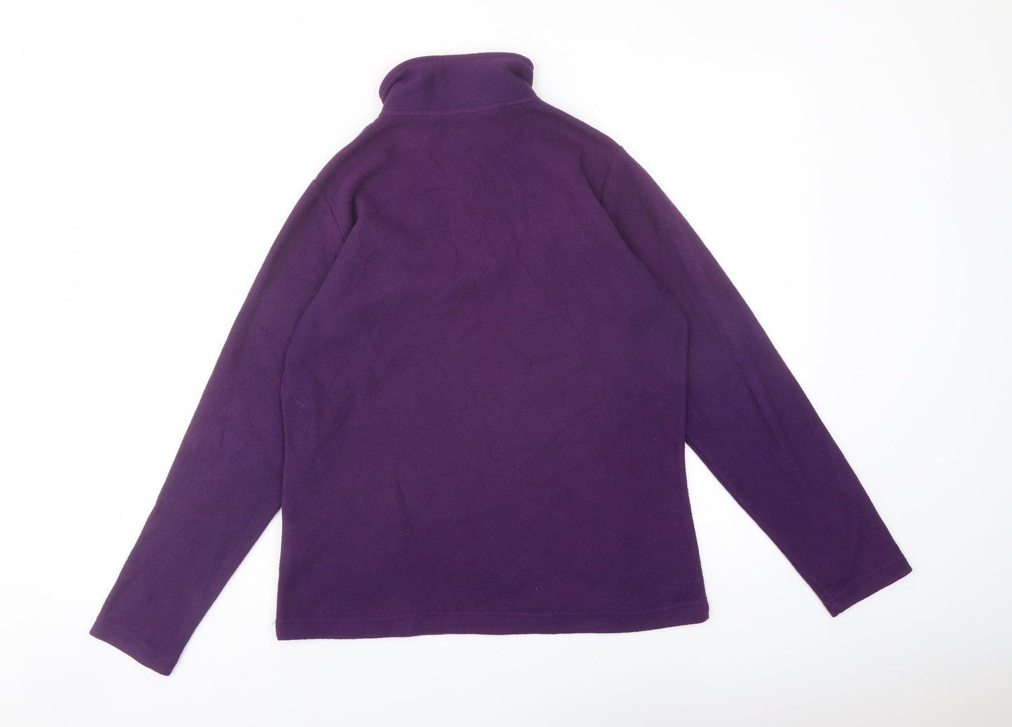 Freedom Trail Womens Purple Polyester Pullover Sweatshirt Size 10 Zip