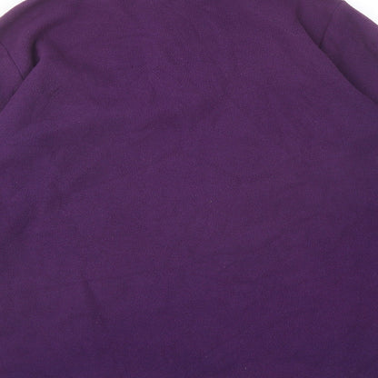 Freedom Trail Womens Purple Polyester Pullover Sweatshirt Size 10 Zip