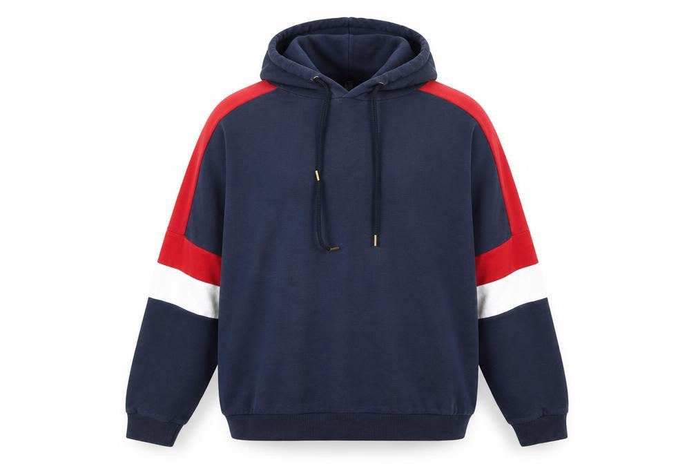 H&M Mens Blue Cotton Pullover Hoodie Size L