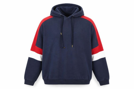 H&M Mens Blue Cotton Pullover Hoodie Size L