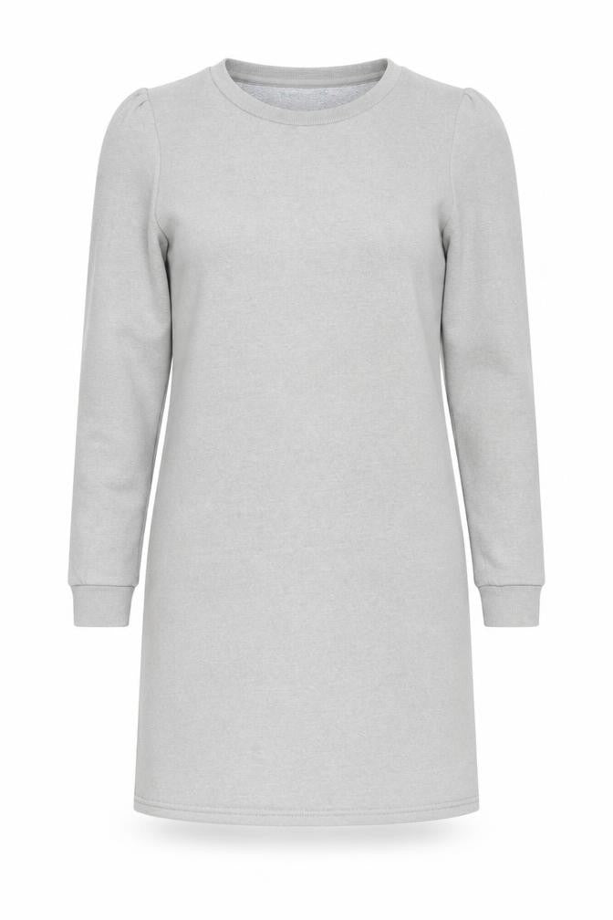 VILA Womens Grey Polyester T-Shirt Dress Size XS Crew Neck Pullover