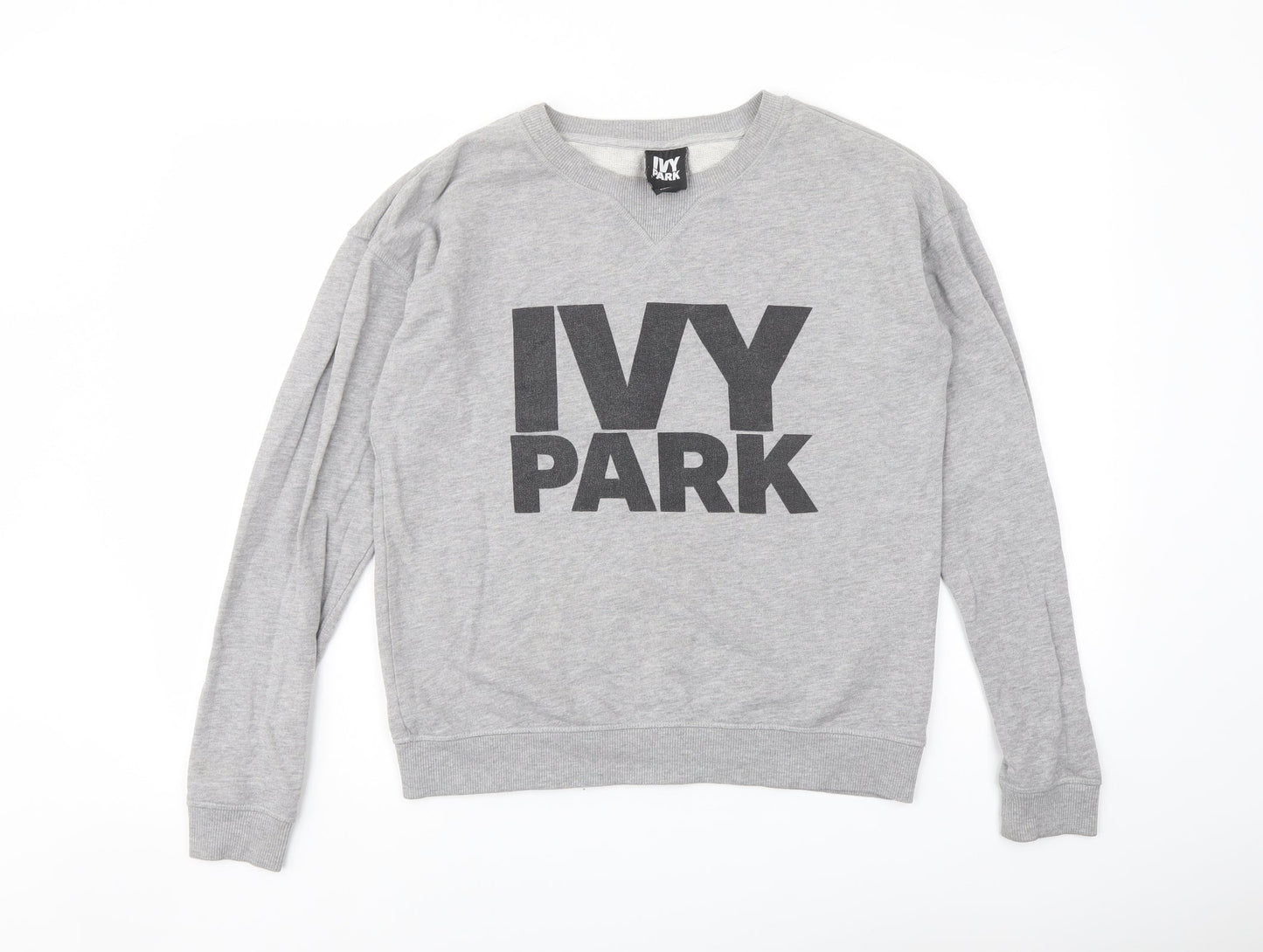 IVY PARK Womens Grey Cotton Pullover Sweatshirt Size S Pullover