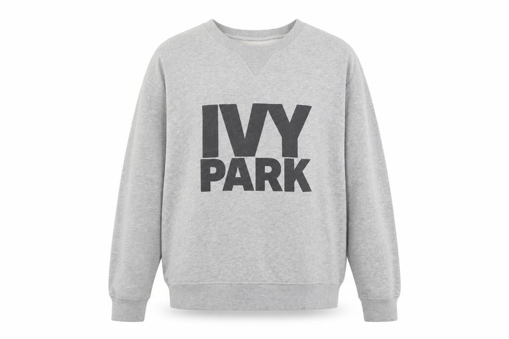 IVY PARK Womens Grey Cotton Pullover Sweatshirt Size S Pullover