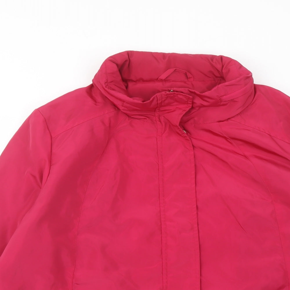 Love Coats Womens Pink Jacket Size 18 Zip