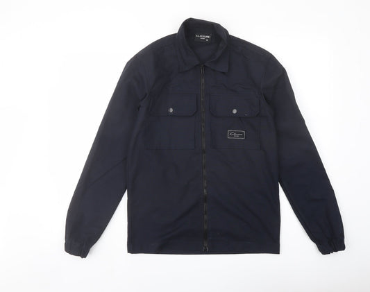 Closure Mens Blue Jacket Size XS Zip