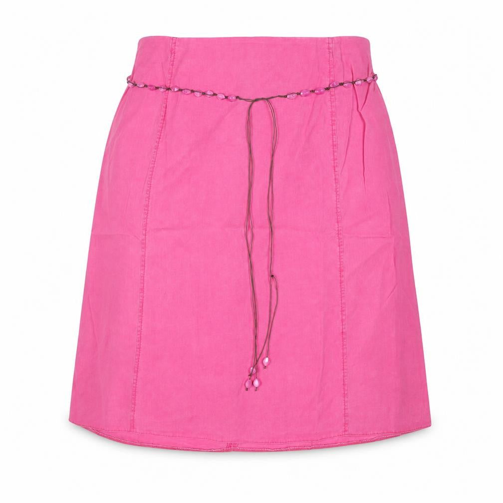 Ann Harvey Womens Pink Lyocell A-Line Skirt Size 22 Zip - Beaded Belt