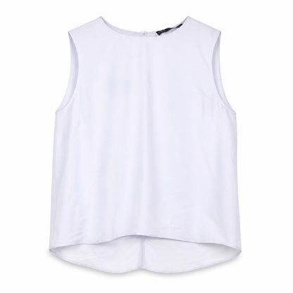 Zara Womens Purple Polyester Basic Blouse Size M Round Neck