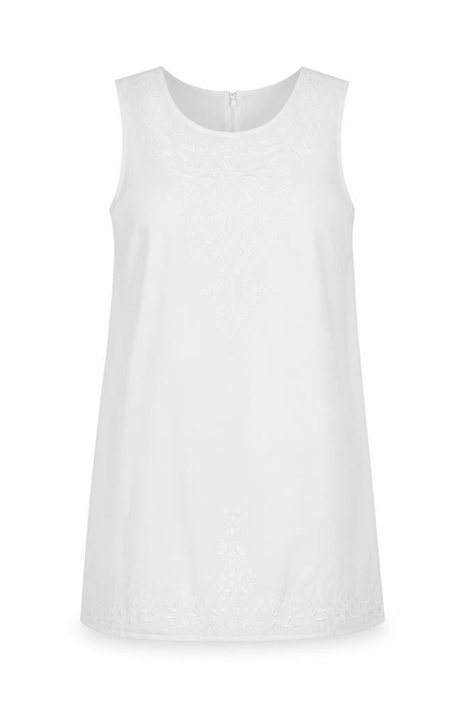 Cynthia Rowley Womens White Polyester Shift Size 10 Round Neck Button - Cut Out Detail