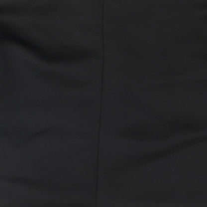 Mango Womens Black Round Neck Polyester Pullover Jumper Size M