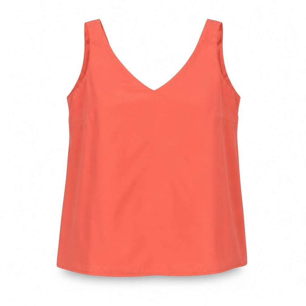 Wallis Womens Red Polyester Camisole Blouse Size 12 V-Neck