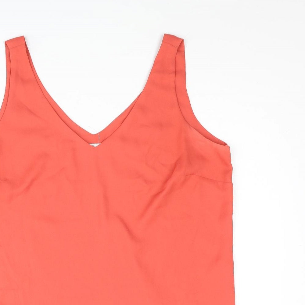 Wallis Womens Red Polyester Camisole Blouse Size 12 V-Neck