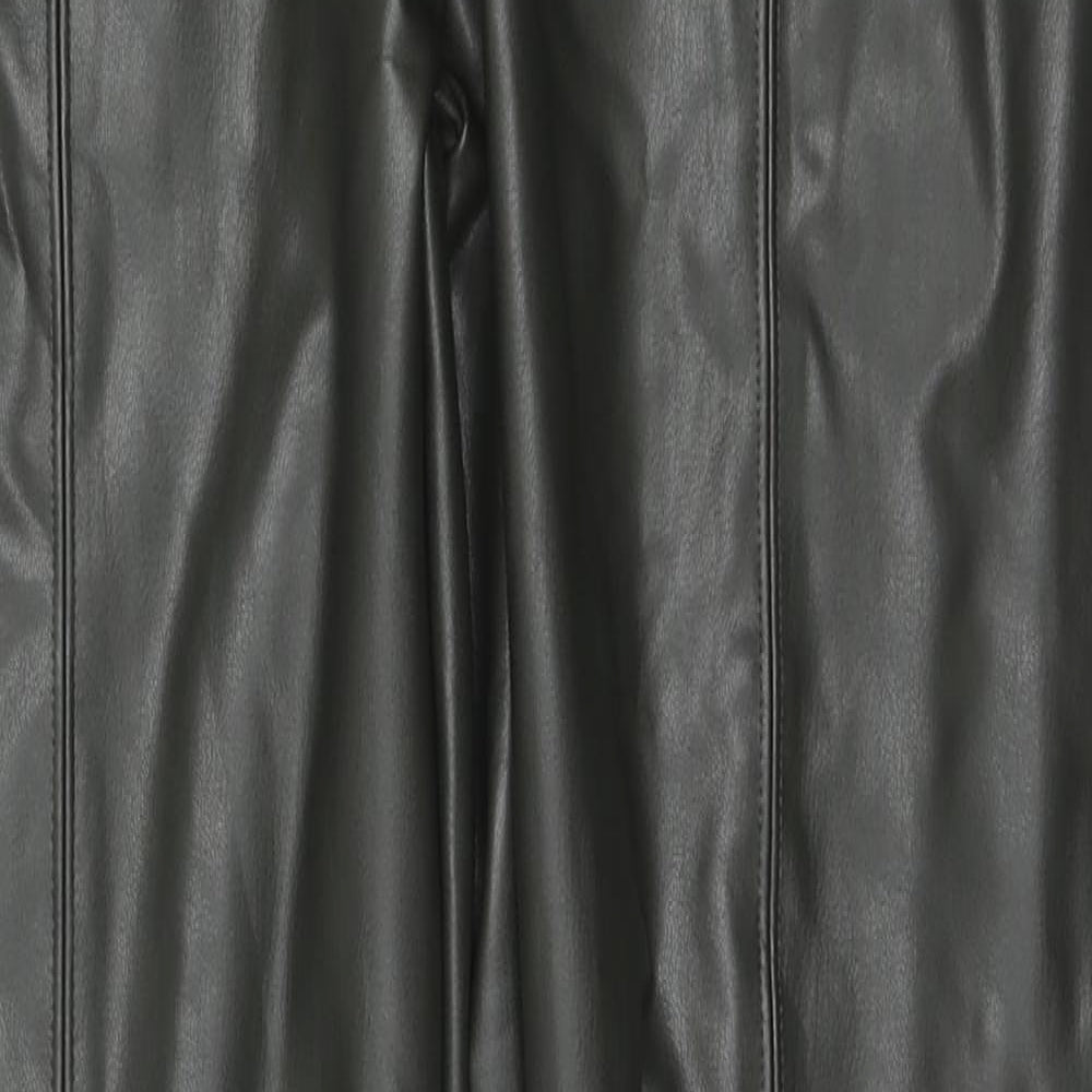 Marks and Spencer Womens Black Polyester Pedal Pusher Trousers Size 16 L28 in Regular