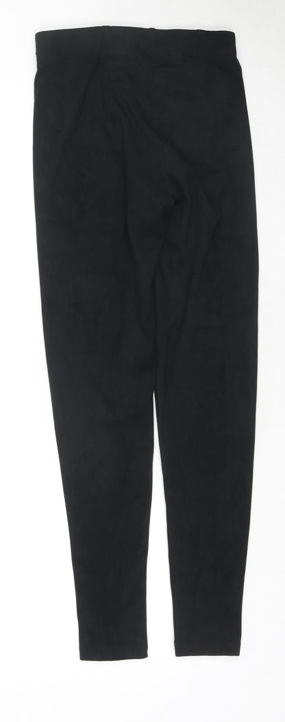 Marks & Spencer Womens Black Polyester Capri Leggings Size 6 L26 in