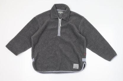 Jackpot Womens Grey Polyester Pullover Sweatshirt Size 4 Pullover