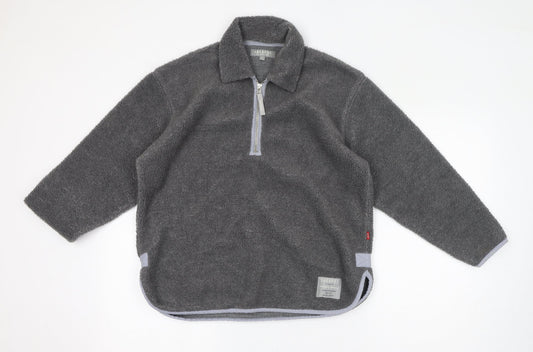 Jackpot Womens Grey Polyester Pullover Sweatshirt Size 4 Pullover