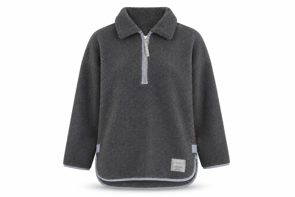 Jackpot Womens Grey Polyester Pullover Sweatshirt Size 4 Pullover
