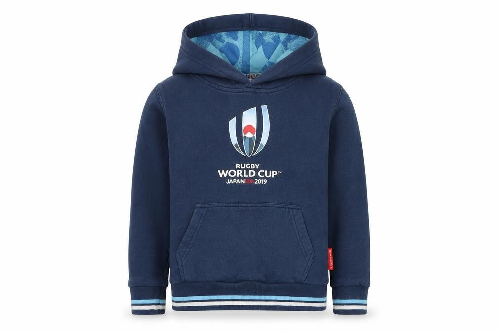 Rugby World Cup Boys Blue Cotton Pullover Hoodie Size 5-6 Years Pullover - Japan Rugby World Cup 2019