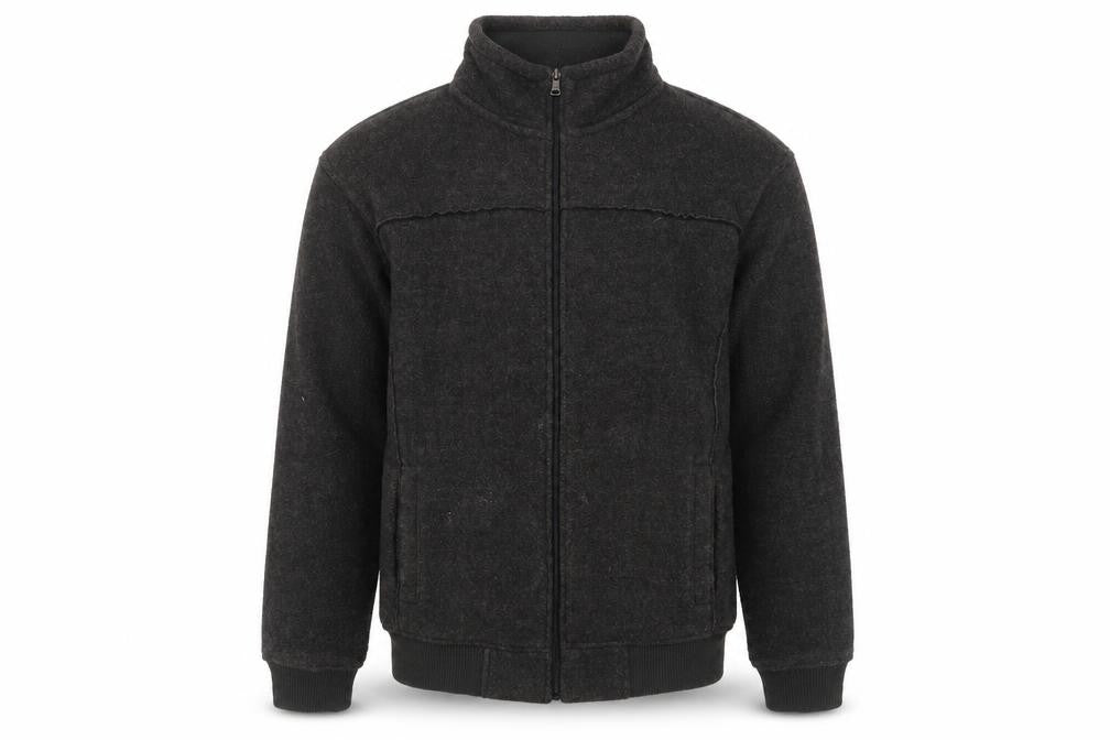 Marks & Spencer Mens Grey Jacket Size L Zip - Pockets