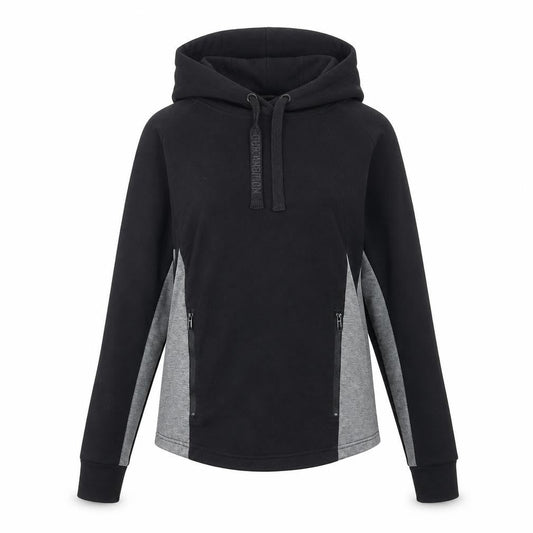 Myprotein Womens Black Cotton Pullover Hoodie Size S Pullover - Zip Pockets