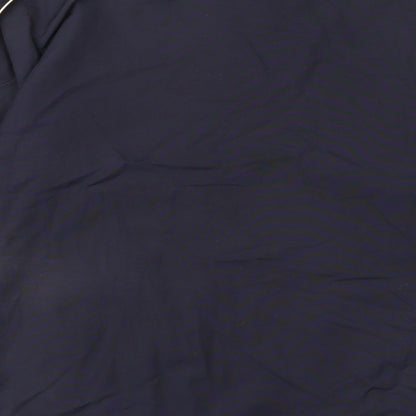 Game Gear Mens Blue Jacket Poncho Size L Zip - Pockets