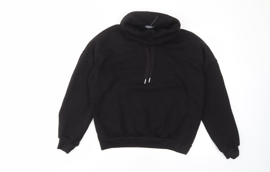Select Womens Black Cotton Pullover Sweatshirt Size M Pullover