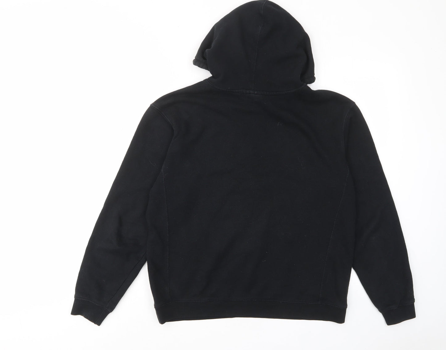 tpshop Womens Black Cotton Pullover Hoodie Size S Pullover - Pockets