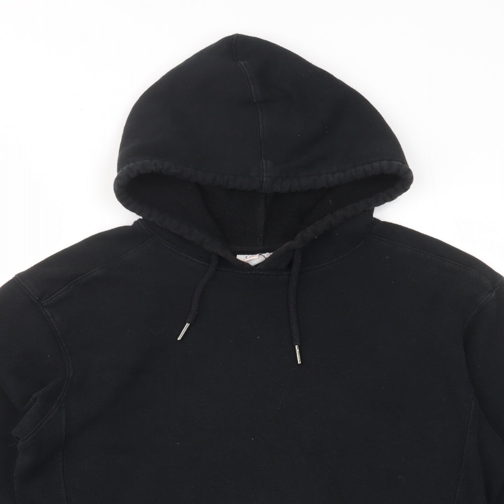 tpshop Womens Black Cotton Pullover Hoodie Size S Pullover - Pockets