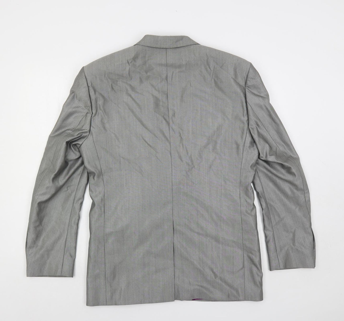 Jones Mens Grey Wool Jacket Suit Jacket Size 38 Regular