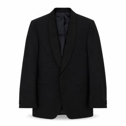Hornes Mens Black Polyester Tuxedo Suit Jacket Size 38 Regular