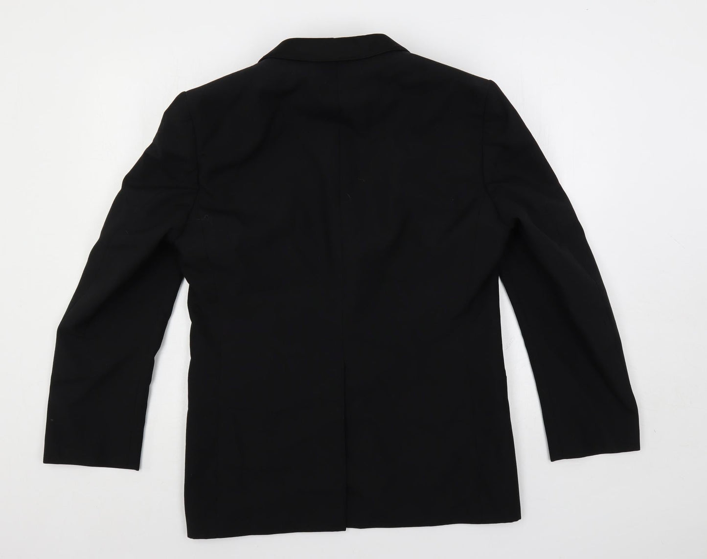 Hornes Mens Black Polyester Tuxedo Suit Jacket Size 38 Regular