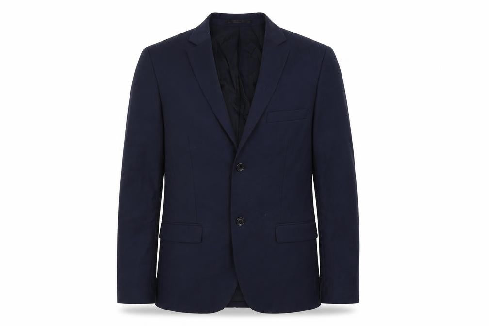 Topman Mens Blue Polyester Jacket Suit Jacket Size 38 Regular