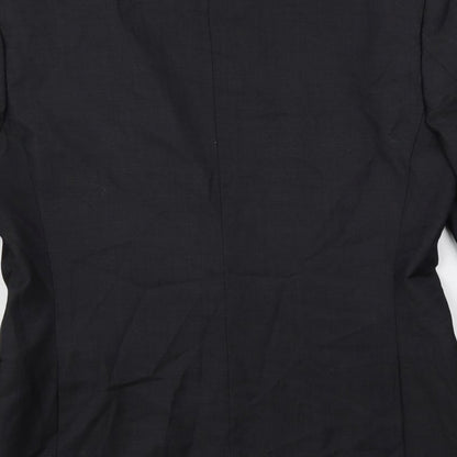 Brand and care label for Autograph men’s grey wool jacket suit jacket, size 38, regular