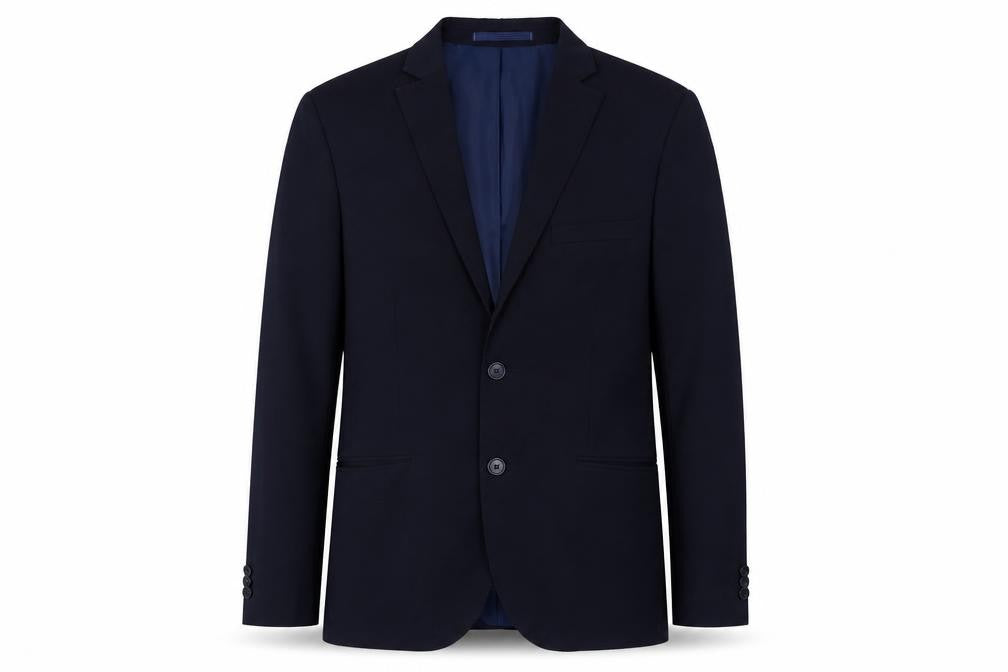 Marks & Spencer Mens Blue Polyester Jacket Suit Jacket Size 36 Regular
