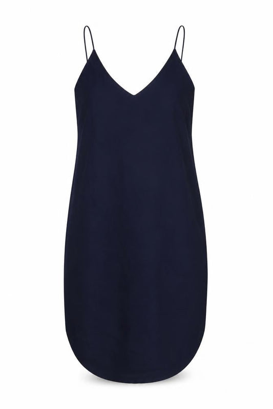 Maurie&Eve Womens Blue Polyester Slip Dress Size 10 V-Neck Pullover