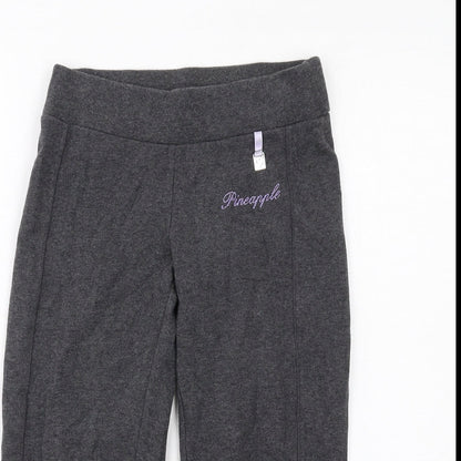 Pineapple Womens Grey Cotton Jogger Trousers Size 6 Regular