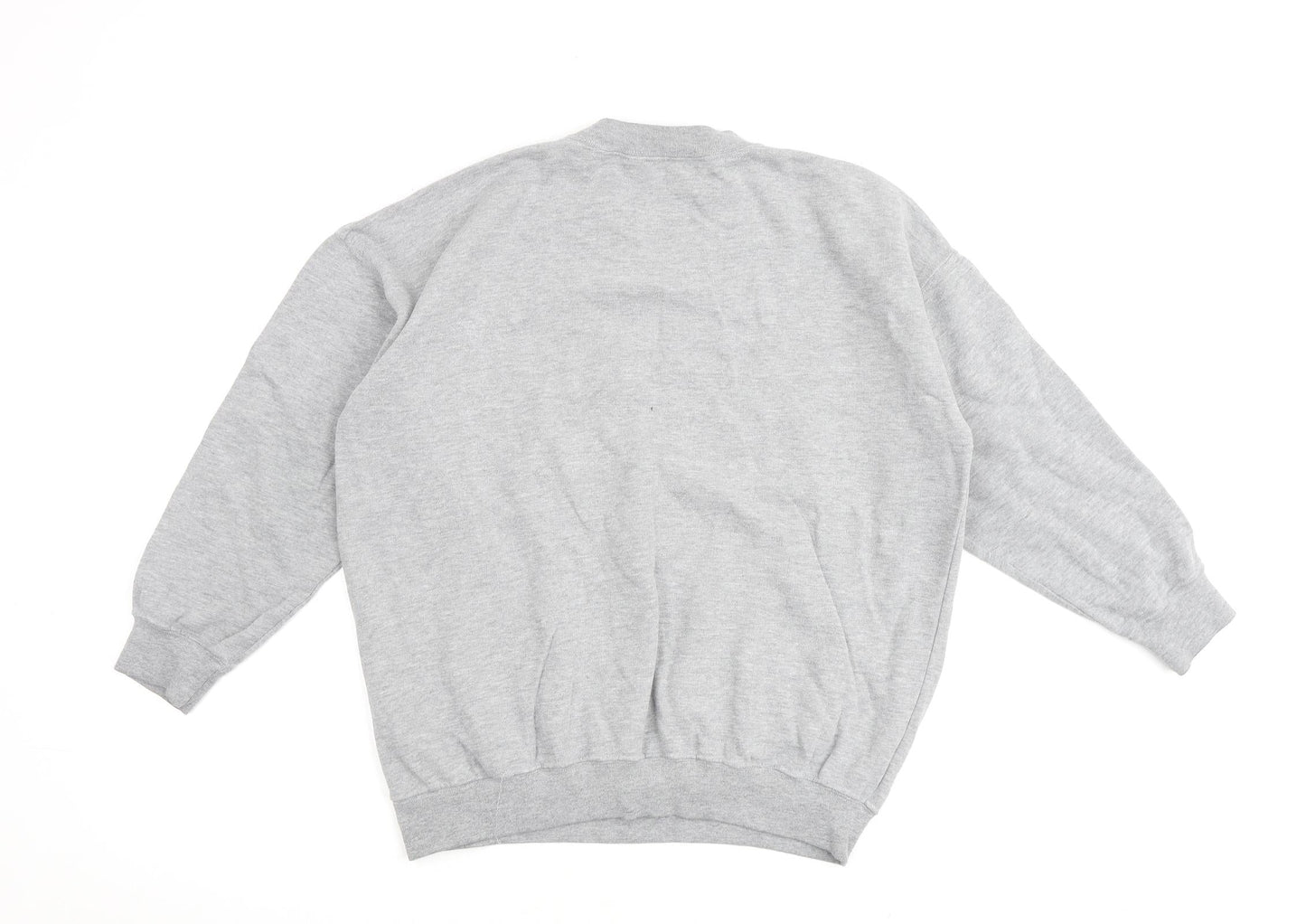 Damart Womens Grey Cotton Pullover Sweatshirt Size 12 Pullover