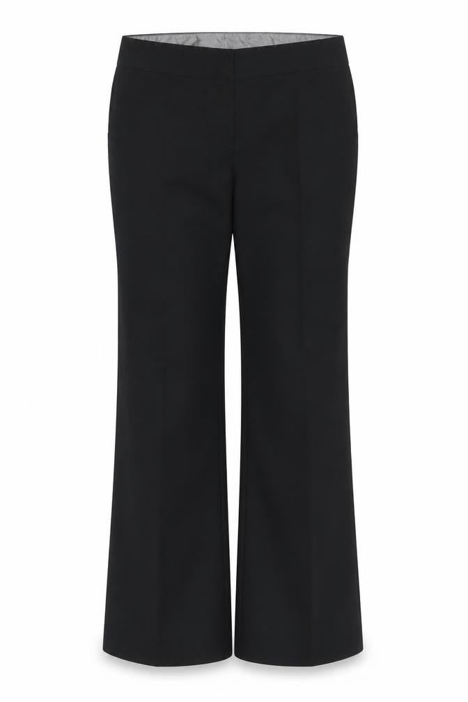 mamas & papas Womens Black Polyester Trousers Size 6 L29 in Regular Zip