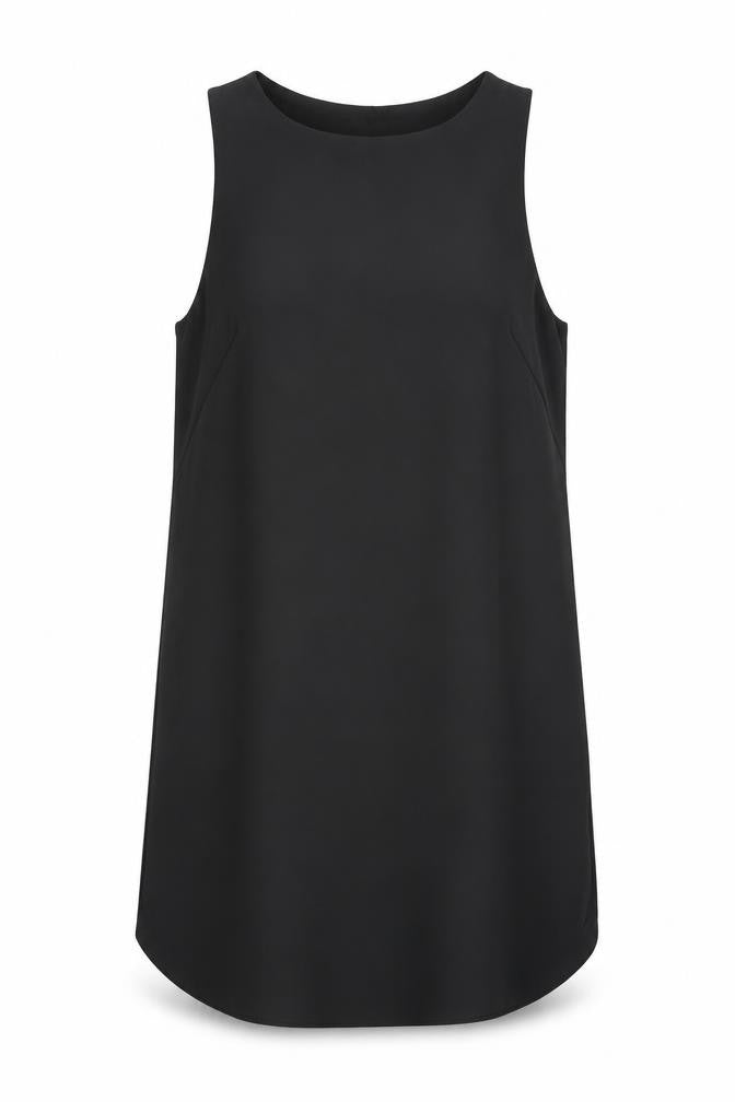 H&M Womens Black Polyester A-Line Size 8 Round Neck Pullover